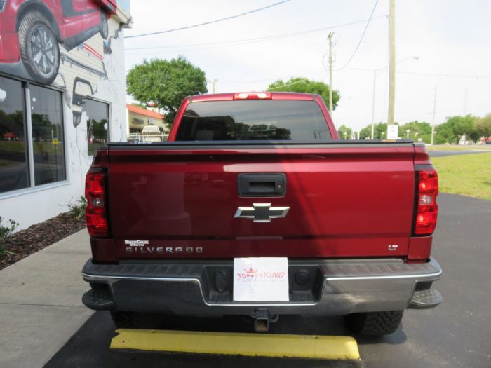 2014 Chevy Silverado with LEER 350M, Fender Flares, Nerf Bars, Tint, Hitch by TopperKING in Brandon 813-689-2449 or Clearwater, FL 727-530-9066. Call today!