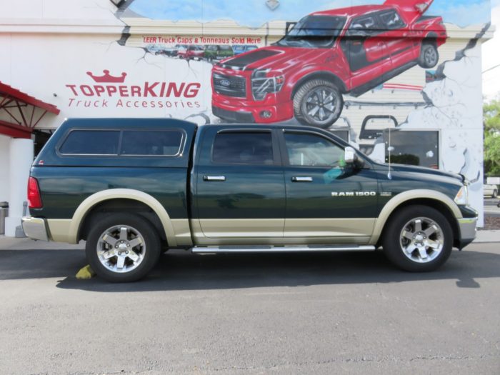 2018 Dodge with LEER 180, Nerf Bars, Vent Visors, Chrome, Bug Guard, Tint, Hitch by TopperKING Brandon 813-689-2449 or Clearwater FL 727-530-9066. Call now!