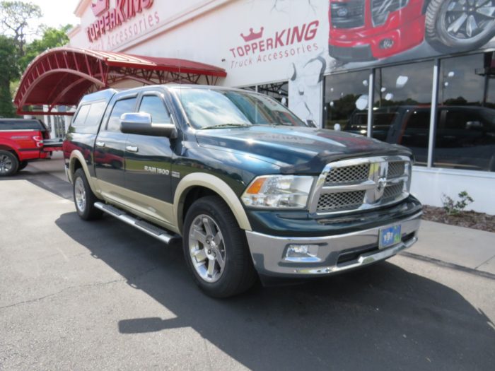 2018 Dodge with LEER 180, Nerf Bars, Vent Visors, Chrome, Bug Guard, Tint, Hitch by TopperKING Brandon 813-689-2449 or Clearwater FL 727-530-9066. Call now!