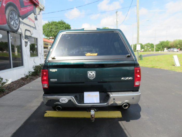 2018 Dodge with LEER 180, Nerf Bars, Vent Visors, Chrome, Bug Guard, Tint, Hitch by TopperKING Brandon 813-689-2449 or Clearwater FL 727-530-9066. Call now!