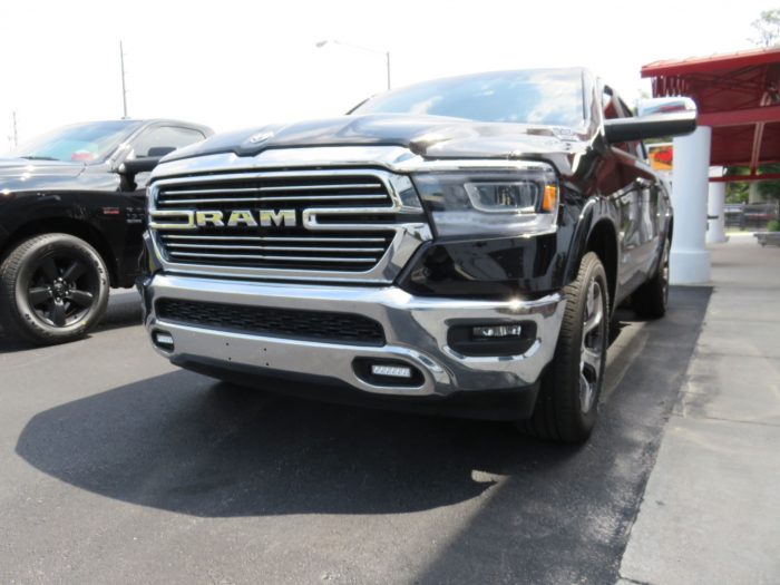 2019 Dodge RAM with LEER 350M, Fog Lights, Chrome, Hitch, Tint by TopperKING in Brandon, FL 813-689-2449 or Clearwater, FL 727-530-9066. Call us today!