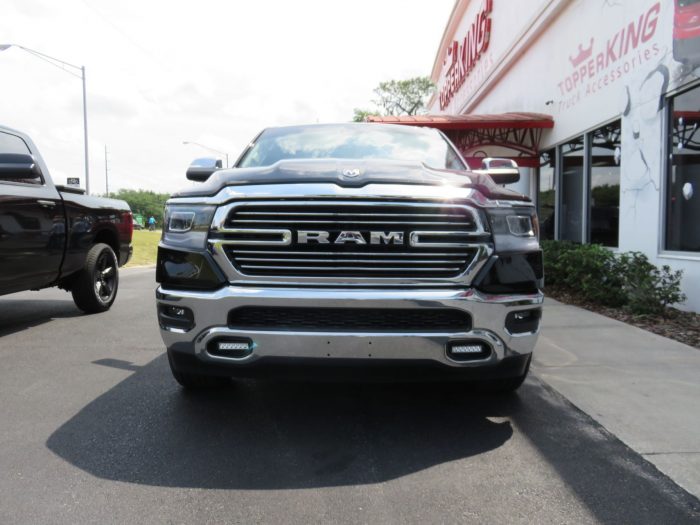 2019 Dodge RAM with LEER 350M, Fog Lights, Chrome, Hitch, Tint by TopperKING in Brandon, FL 813-689-2449 or Clearwater, FL 727-530-9066. Call us today!