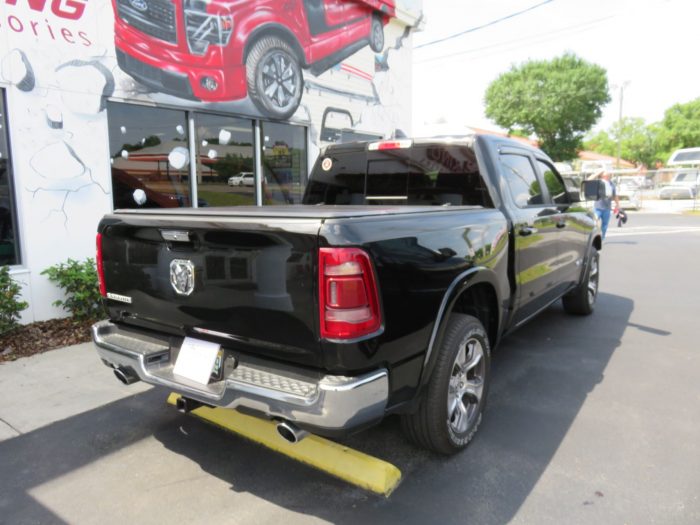 2019 Dodge RAM with LEER 350M, Fog Lights, Chrome, Hitch, Tint by TopperKING in Brandon, FL 813-689-2449 or Clearwater, FL 727-530-9066. Call us today!