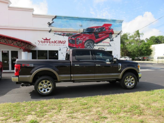 2019 Ford F250 with LEER 700, Chrome, Tint, Hitch, Retractable Running Boards by TopperKING in Brandon 813-689-2449 or Clearwater FL 727-530-9066. Call Now!