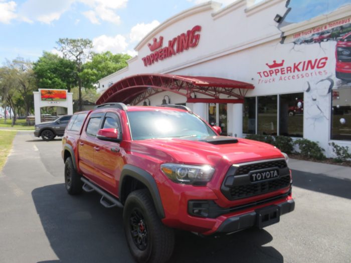 2019 Toyota Tacoma with Ranch Icon, Nerf Bars, Roof Rack, Hitch, Fender Flares by TopperKING Brandon 813-689-2449 Clearwater FL 727-530-9066.
