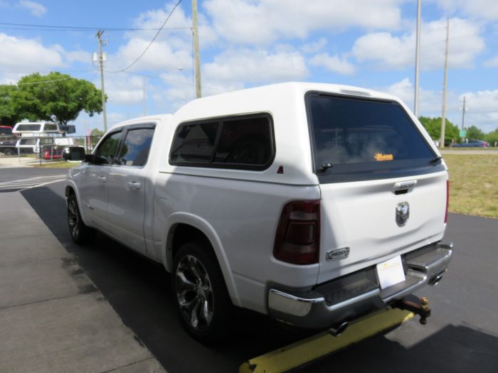 2019 Dodge RAM with LEER 180, Hitch, Tint, Vent Visors, Chrome by TopperKING Brandon 813-689-2449 or Clearwater FL 727-530-9066. Call Today!