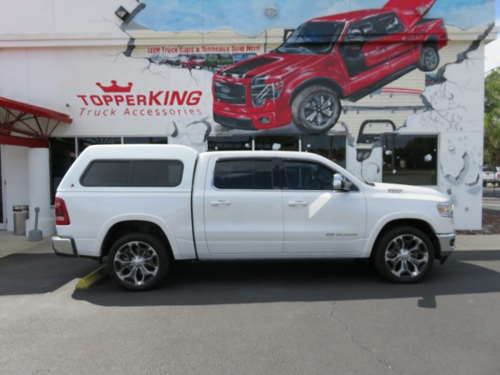 2019 Dodge RAM with LEER 180, Hitch, Tint, Vent Visors, Chrome by TopperKING Brandon 813-689-2449 or Clearwater FL 727-530-9066. Call Today!