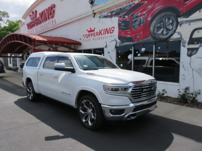 2019 Dodge RAM with LEER 180, Hitch, Tint, Vent Visors, Chrome by TopperKING Brandon 813-689-2449 or Clearwater FL 727-530-9066. Call Today!