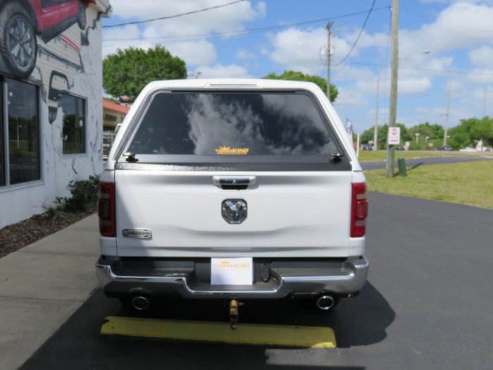 2019 Dodge RAM with LEER 180, Hitch, Tint, Vent Visors, Chrome by TopperKING Brandon 813-689-2449 or Clearwater FL 727-530-9066. Call Today!