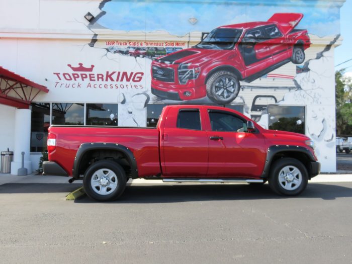 2018 Toyota Tundra TruXedo Truxport, Fender Flares, Vent Visors, Nerf Bars by TopperKING in Brandon 813-689-2449 or Clearwater, FL 727-530-9066. Call Today!