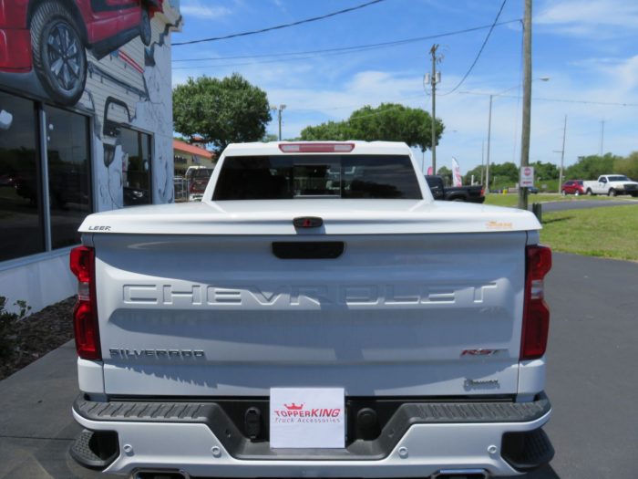 2019 Chevrolet Silverado with LEER 550, Hitch, Black Out Nerf Bars, Tint by TopperKING in Brandon, FL 813-689-2449 or Clearwater, FL 727-530-9066. Call Now!