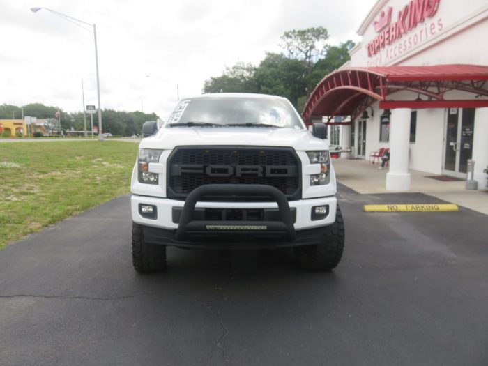 2017 Ford F150 with Dee Zee Sportsbar, Graphics, Nerf Bars, Hitch, Tint by TopperKING in Brandon 813-689-2449 or Clearwater, FL 727-530-9066. Call today!