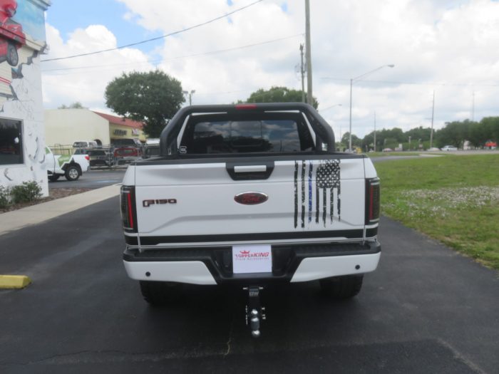 2017 Ford F150 with Dee Zee Sportsbar, Graphics, Nerf Bars, Hitch, Tint by TopperKING in Brandon 813-689-2449 or Clearwater, FL 727-530-9066. Call today!