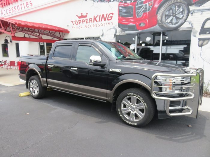 2019 Ford F150 LEER 700, Luverne Grill Guard, Hitch, Chrome, Vent Visors by TopperKING in Brandon, FL 813-689-2449 or Clearwater, FL 727-530-9066.