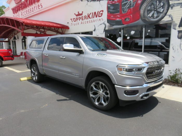 2019 Dodge RAM with LEER 100XR, Retractable Steps, Chrome, Hitch, Tint by TopperKING in Brandon, FL 813-689-2449 or Clearwater, FL 727-530-9066. Call today!