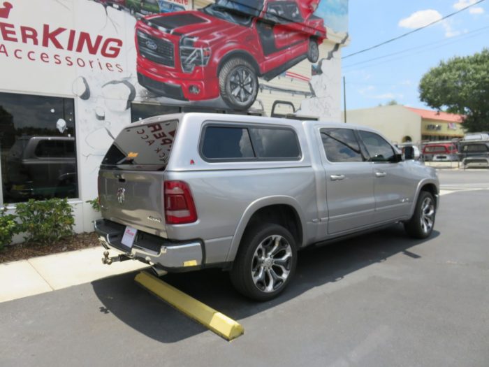 2019 Dodge RAM with LEER 100XR, Retractable Steps, Chrome, Hitch, Tint by TopperKING in Brandon, FL 813-689-2449 or Clearwater, FL 727-530-9066. Call today!