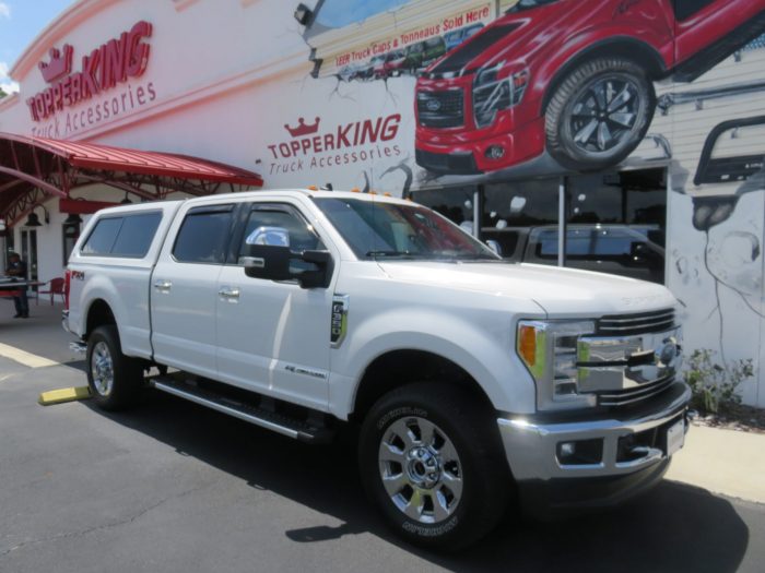 2019 Ford F250 LEER 100XR, LEER Locker, Nerf Bars, Chrome, Vent Visors Bedliner by TopperKING Brandon 813-689-2449 or Clearwater 727-530-9066