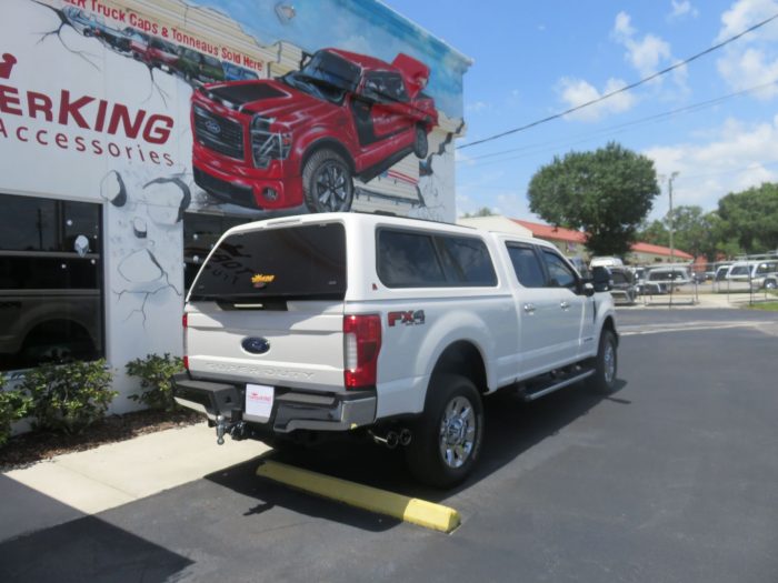 2019 Ford F250 LEER 100XR, LEER Locker, Nerf Bars, Chrome, Vent Visors Bedliner by TopperKING Brandon 813-689-2449 or Clearwater 727-530-9066