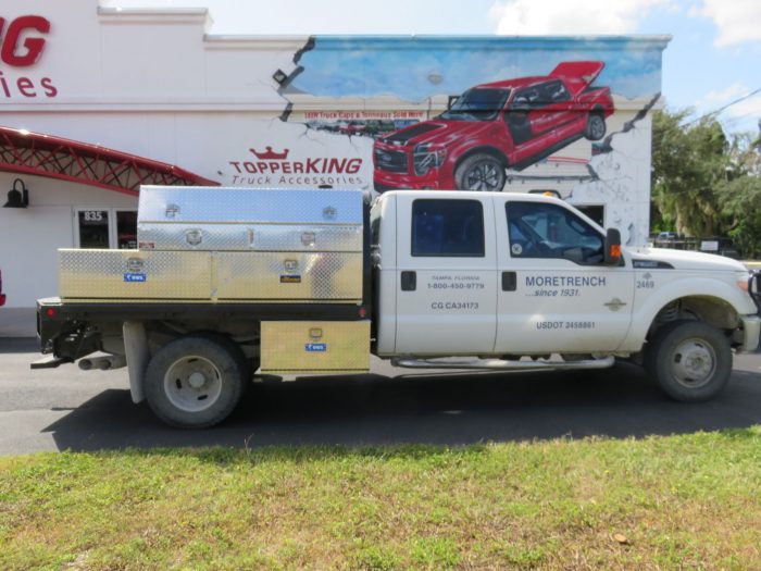 2017 Ford F350 with Aluminum Boxes, Grill Guard, and Nerf Bars, Tint, Hitch by TopperKING in Brandon 813-689-2449 or Clearwater FL 727-530-9066. Call today!