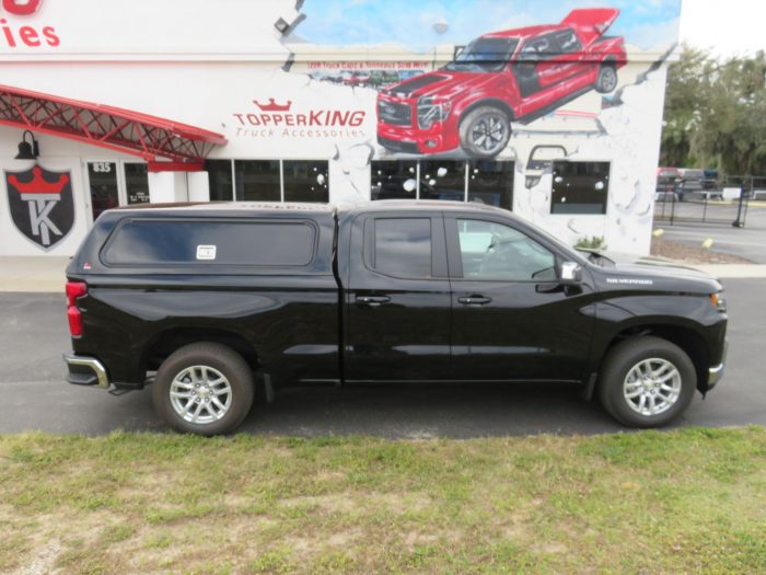 2020 Chevy Silverado LEER 100RCC with Hitch, Bedliner, and Tint by TopperKING in Brandon, FL 813-689-2449 or Clearwater, FL 727-530-9066. Call today!