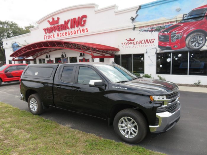 2020 Chevy Silverado LEER 100RCC with Hitch, Bedliner, and Tint by TopperKING in Brandon, FL 813-689-2449 or Clearwater, FL 727-530-9066. Call today!