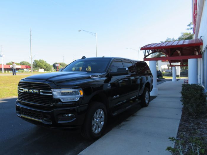 2020 Dodge RAM with LEER 100XQ Fiberglass Topper, Blacked Out Nerf Bars, Tint, Hitch by TopperKING Brandon 813-689-2449 or Clearwater FL 727-530-9066. Call!