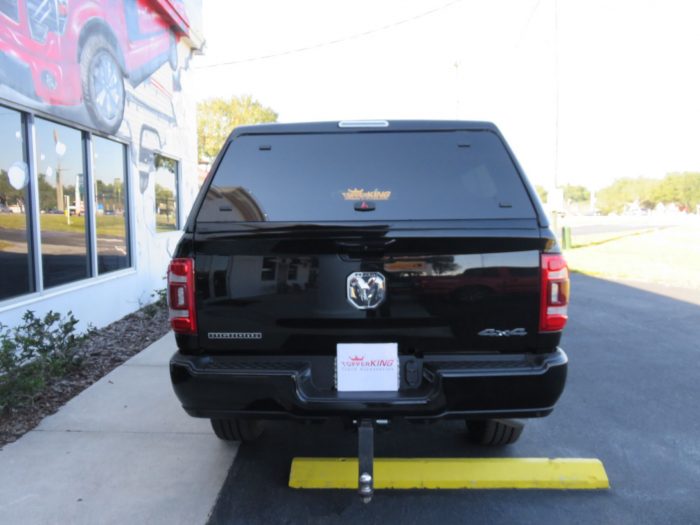 2020 Dodge RAM with LEER 100XQ Fiberglass Topper, Blacked Out Nerf Bars, Tint, Hitch by TopperKING Brandon 813-689-2449 or Clearwater FL 727-530-9066. Call!