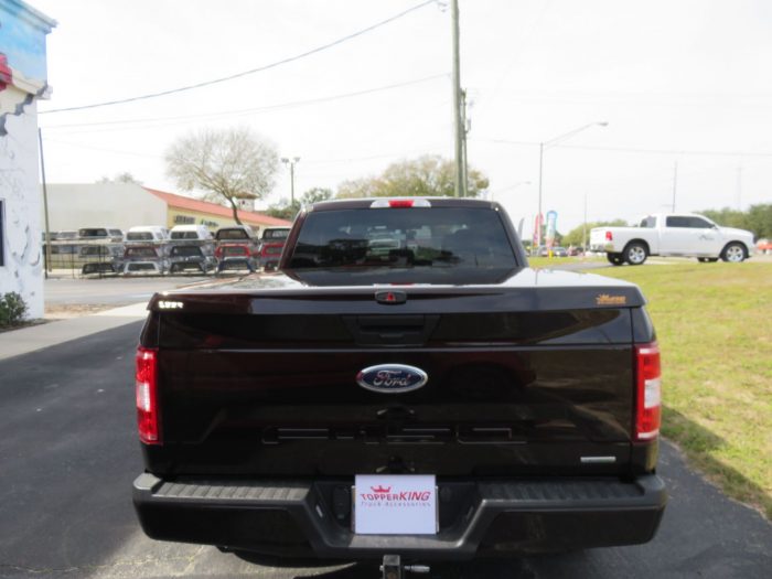2020 Ford F150 with LEER 550 Fiberglass Lid, Running Boards, Tint, Hitch by TopperKING in Brandon, FL 813-689-2449 or Clearwater, FL 727-530-9066. Call Now!