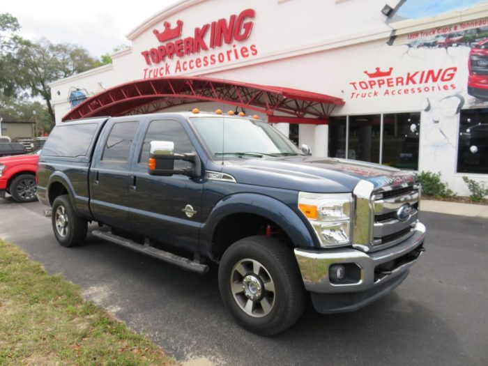 2017 F250 with LEER 100XQ Fibergalss Topper, Blacked Out Nerf Bars, Tint, Hitch by TopperKING in Brandon 813-689-2449 or Clearwater 727-530-9066. Call Now!