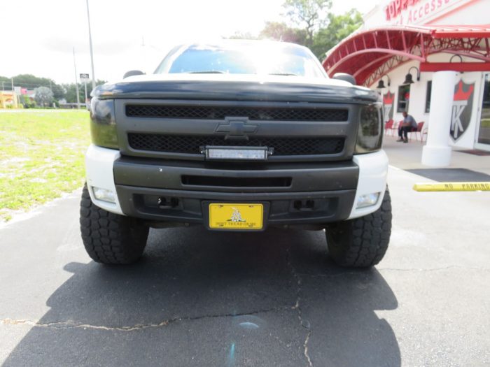 2011 Chevy Silverado with TruXedo TruXport, Nerf Bars, Bug Guard, Vent Visors by TopperKING Brandon 813-689-2449 or Clearwater 727-530-9066.