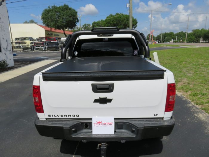 2011 Chevy Silverado with TruXedo TruXport, Nerf Bars, Bug Guard, Vent Visors by TopperKING Brandon 813-689-2449 or Clearwater 727-530-9066.