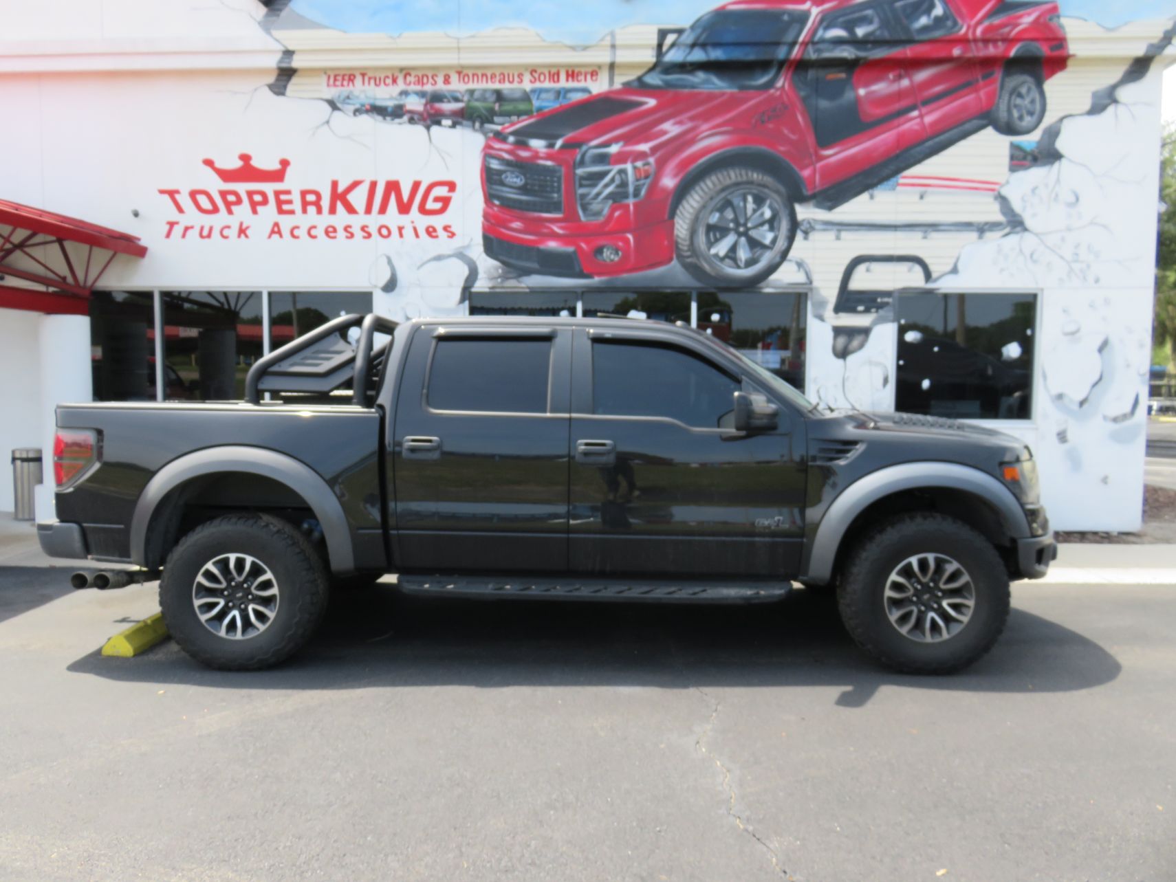 2020 Ford F150 Raptor with Sportsbar, Tool Box, Vent Visors, Steps, Hitch. Call TopperKING Brandon 813-689-2449 or Clearwater FL 727-530-9066!