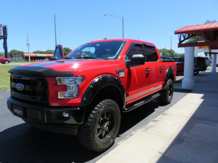 2017 Ford F150 Undercover Lux with Nerf Bars, Fender Flares, Bike Rack by TopperKING Brandon 813-689-2449 or Clearwater 727-530-9066. Call!