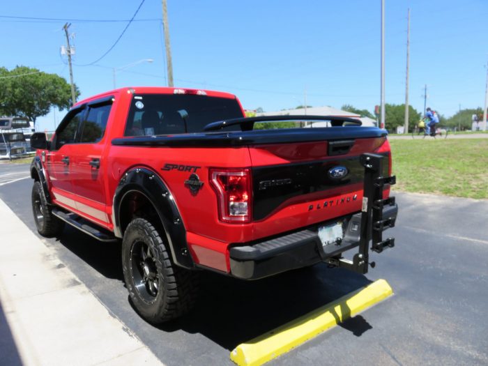 2017 Ford F150 Undercover Lux with Nerf Bars, Fender Flares, Bike Rack by TopperKING Brandon 813-689-2449 or Clearwater 727-530-9066. Call!