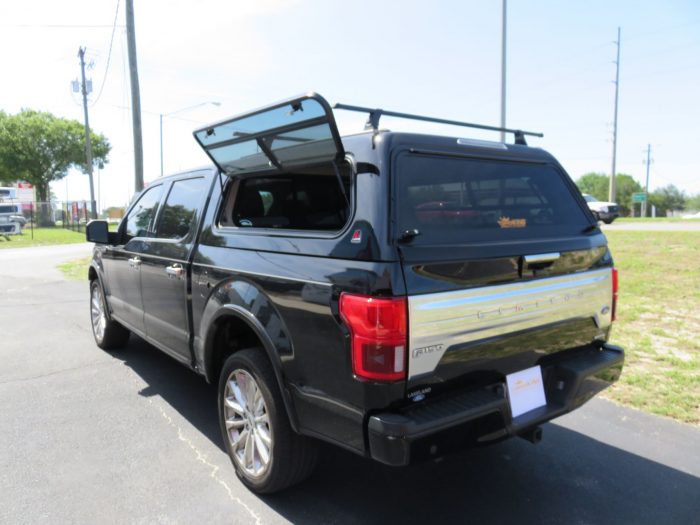 2020 Ford F150 with LEER 100R, Roof Racks, Bug Guard, Tint, Hitch by TopperKING Brandon 813-689-2449 or Clearwater FL 727-530-9066. Call Now!