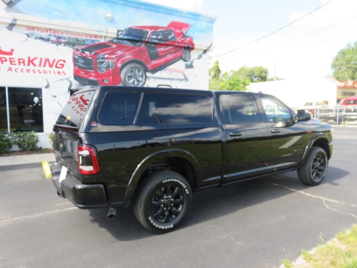 2020 Dodge RAM with LEER100XL Fiberglass Topper, Retractable Running boards, Hitch,Tint. Call Us! TopperKING Brandon 813-689-2449 or Clearwater 727-530-9066