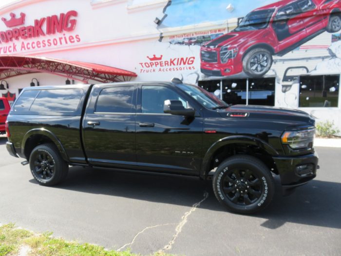 2020 Dodge RAM with LEER100XL Fiberglass Topper, Retractable Running boards, Hitch,Tint. Call Us! TopperKING Brandon 813-689-2449 or Clearwater 727-530-9066