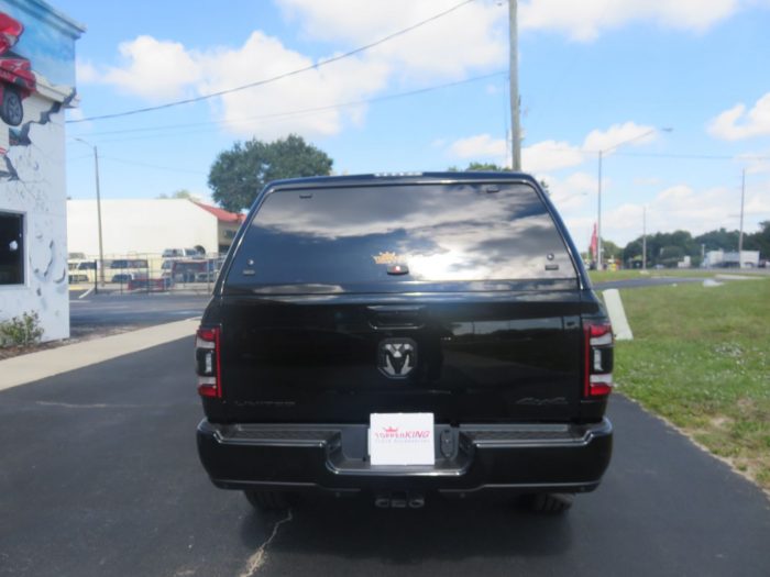 2020 Dodge RAM with LEER100XL Fiberglass Topper, Retractable Running boards, Hitch,Tint. Call Us! TopperKING Brandon 813-689-2449 or Clearwater 727-530-9066