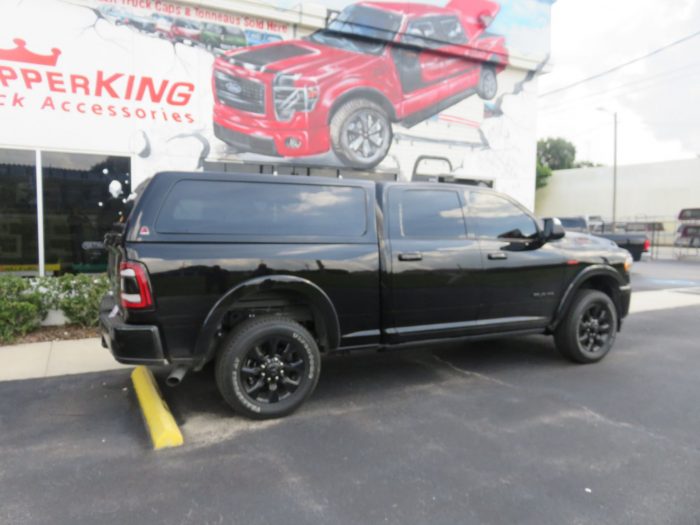 2020 Dodge RAM with LEER 100XQ Fiberglass Topper, Tint, Hitch by TopperKING in Brandon, FL 813-689-2449 or Clearwater, FL 727-530-9066. Call today!