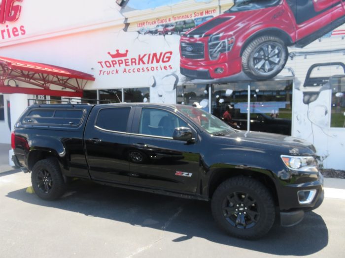 2020 Chevy Colorado with LEER 100XR, Roof Racks, Windoor, Tint, Hitch by TopperKING in Brandon, FL 813-689-2449 or Clearwater, FL 727-530-9066. Call today!