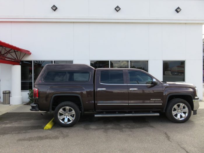 2018 Chevy Silverado with LEER 180, Side Steps, Chrome, Tint, Hitch by TopperKING Brandon 813-689-2449 or Clearwater FL 727-530-9066. Call Us!