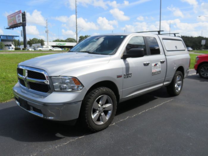 2018 Dodge RAM with LEER 100RCC, Roof Racks, Side Access Doors, Hitch by TopperKING Brandon 813-689-2449 or Clearwater FL 727-530-9066. Call!