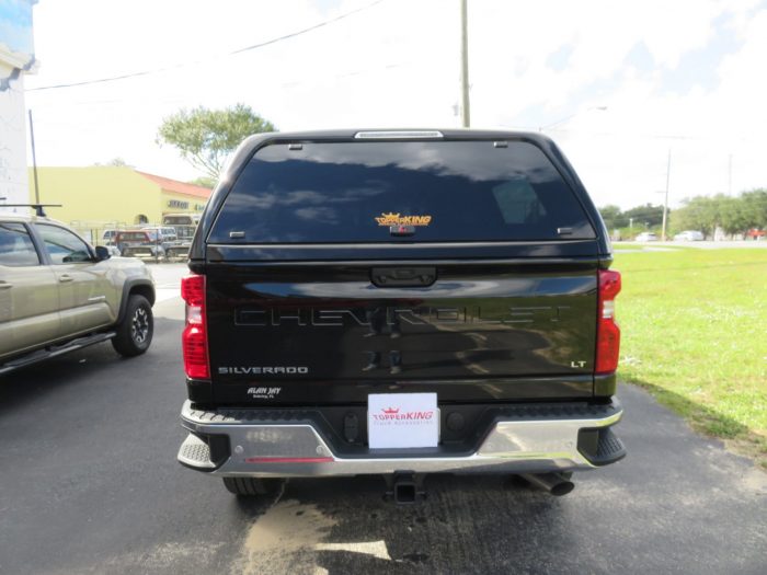 2020 Chevrolet Silverado with LEER 100XL, Vent Visors, Nerf Bars by TopperKING Brandon 813-689-2449 or Clearwater FL 727-530-9066. Call us!