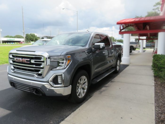 2020 GMC Sierra LEER 700 Fiberglass Lid, Running Boards, Hitch, Tint, by TopperKING Brandon 813-689-2449 or Clearwater FL 727-530-9066. Call!