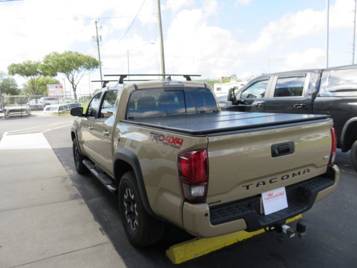 2020 Toyota Tacoma with Yakima Racks, Folding Tonneau, Nerf Bars by TopperKING Brandon 813-689-2449 or Clearwater FL 727-530-9066. Call us!