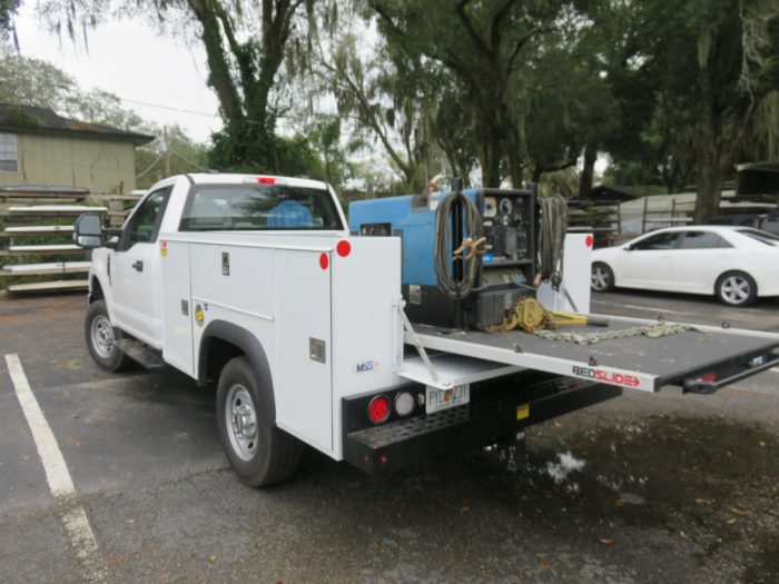 2020 Ford F350 with BedSlide, Tool Boxes, Running Boards, Hitch by TopperKING Brandon 813-689-2449 or Clearwater FL 727-530-9066. Call today!