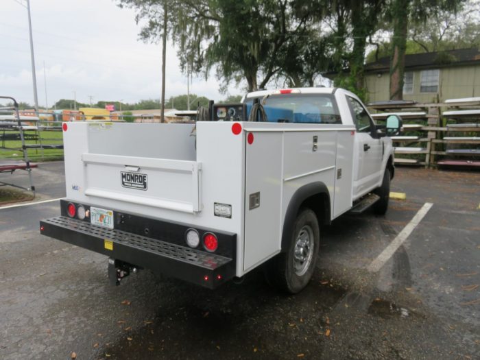 2020 Ford F350 with BedSlide, Tool Boxes, Running Boards, Hitch by TopperKING Brandon 813-689-2449 or Clearwater FL 727-530-9066. Call today!