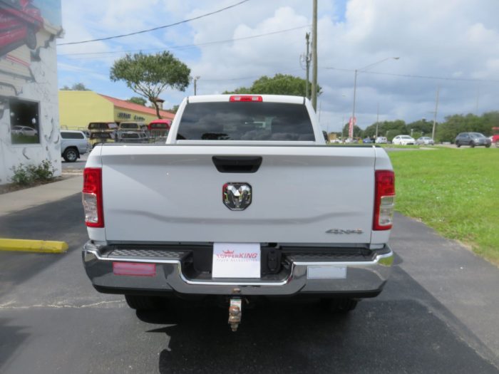 2020 Dodge RAM with Fender Flares, Mud Flaps, Bug Guard and more by TopperKING Brandon 813-689-2449 or Clearwater FL 727-530-9066. Call today!