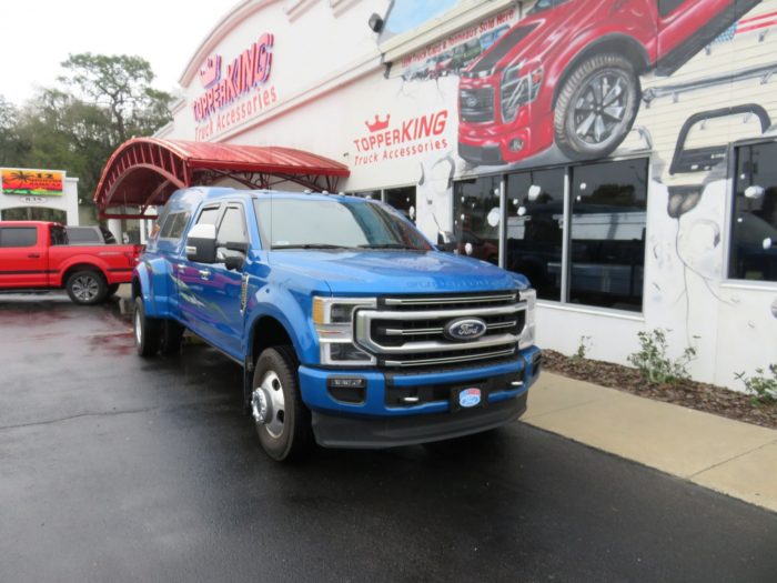 2020 Ford F350 with LEER 122, Graphics, retractable Step, more by TopperKING Brandon 813-689-2449 or Clearwater FL 727-530-9066. Call today!