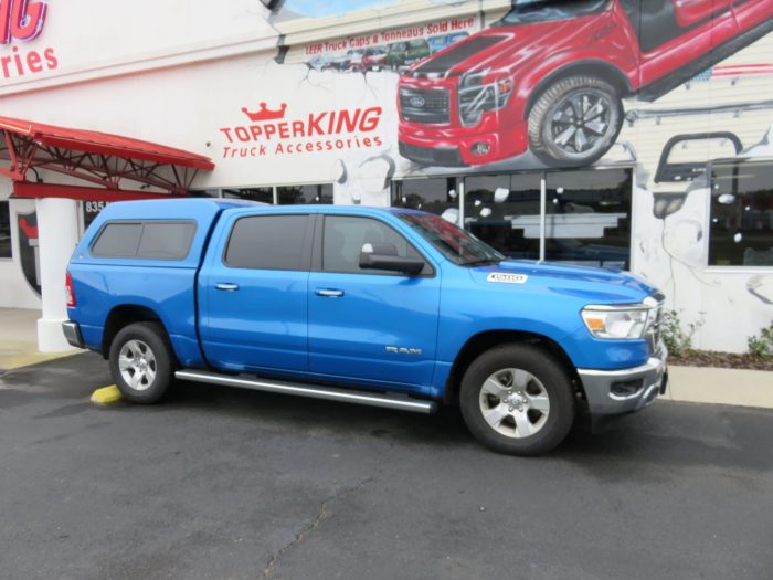 2020 Dodge RAM with LEER 180, Running Boards, Tint, Hitch by TopperKING Brandon 813-689-2449 or Clearwater FL 727-530-9066. Callus today!